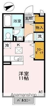 パル・ロワール[1R/30.03m2]の間取図