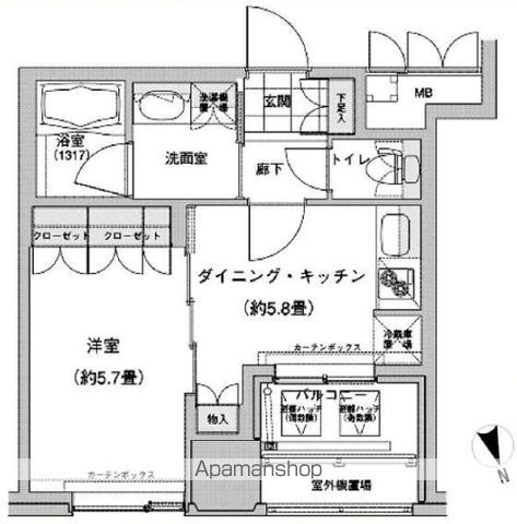 ウエストパークタワー池袋の間取り