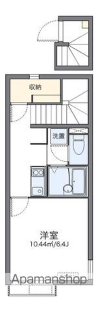 レオネクスト六番館[1K/25.32m2]の間取図