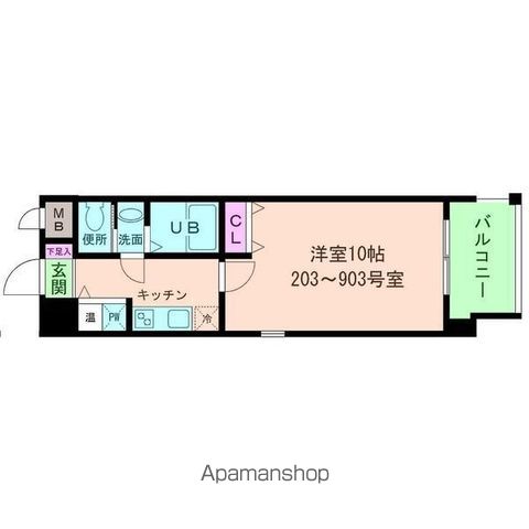 エス・キュート平野町の間取り写真