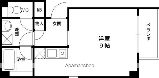 HILL TOP御殿山の間取り写真