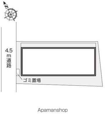 レオパレスストリーム[1K/23.71m2]の配置図