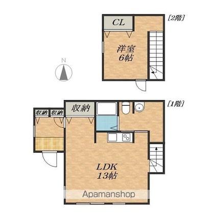 グリーンコーポ[1LDK/48.1m2]の間取図