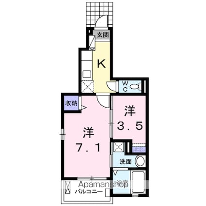 ウィチャー・レジデンス[1K/31.65m2]の間取図