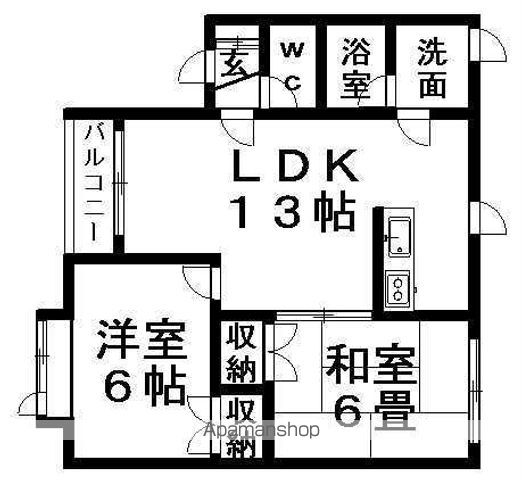 ウッディヴィレッヂA館の間取り写真