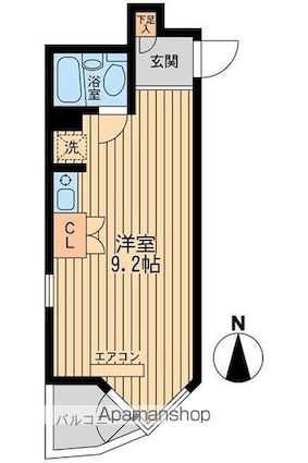 コモド駒込ハイツ[1R/22.06m2]の間取図