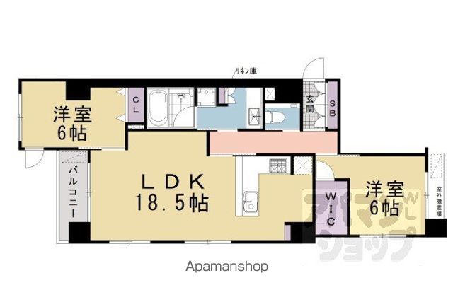 GRAN LUXE御所南の間取り写真