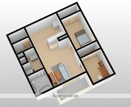 岡山県岡山市北区庭瀬[2LDK/40.97m2]の内装1