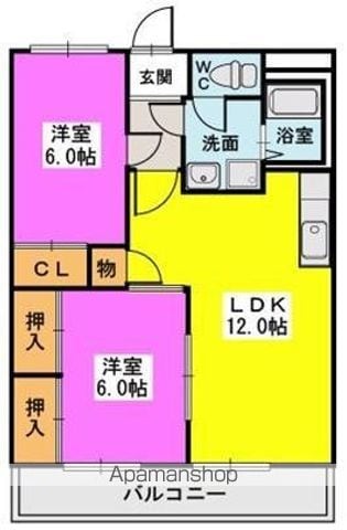 パークサイド橘の間取り写真