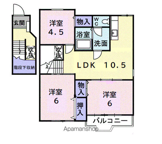 【クレストＢの間取り】