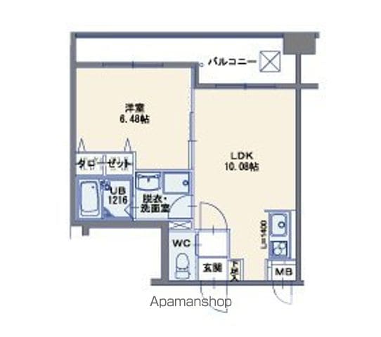 ラフィーネ博多駅前の間取り写真