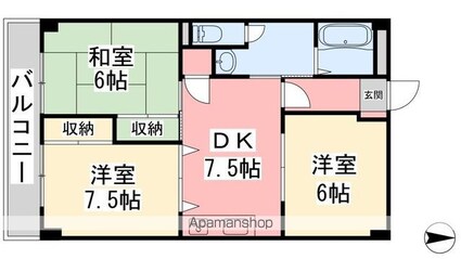 コート・リジェール[3DK/58.5m2]の間取図