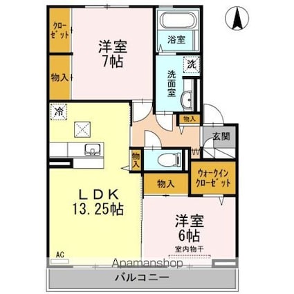 ルミエール[2LDK/67.23m2]の間取図