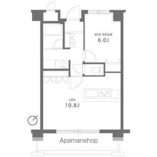 ガーデン板橋氷川町[1LDK/45.77m2]の間取図