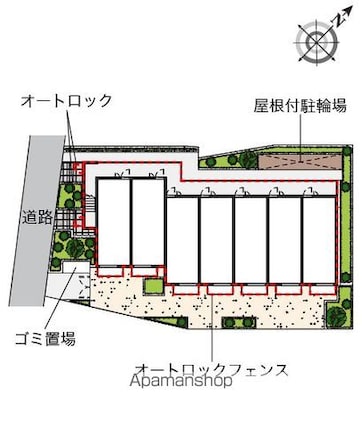 ミランダＮＯＷＡ[1R/26.08m2]の配置図