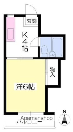 平和ビル[1K/19.84m2]の間取図
