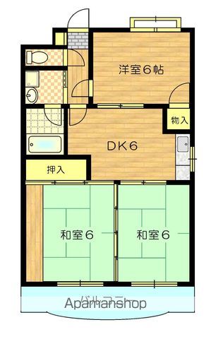 プレステージフジ鹿児島参番館の間取り写真