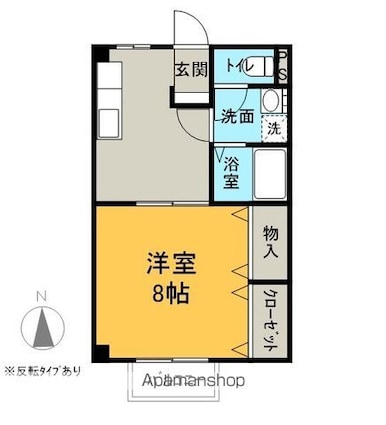 芙蓉アネックス[1DK/32.4m2]の間取図
