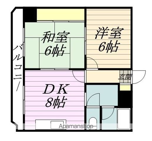 マンションニューエルムの間取り写真