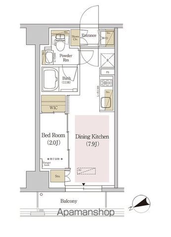 【墨田区両国のマンションの間取り】