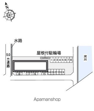 レオパレスステビアⅠ[1K/28.02m2]の配置図