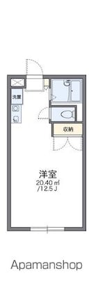 レオパレスグランデＣ[1K/26.17m2]の間取図