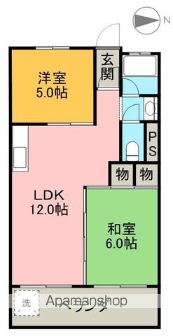 岐阜市八代のマンションの間取り