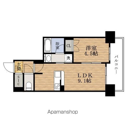SK RESIDENCE SHINSAIBASHIの間取り写真