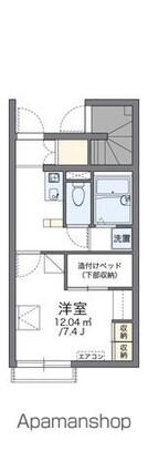 レオパレスＹＯＵＴＯ[1K/23.27m2]の間取図