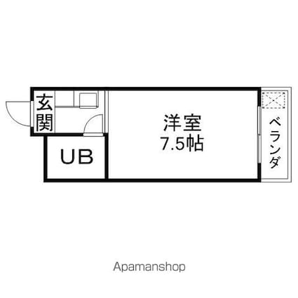 Ｐａｒｋレジデンス笠山[1K/19m2]の間取図