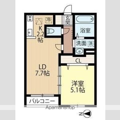 ATLANTIS HASSAMUの間取り写真