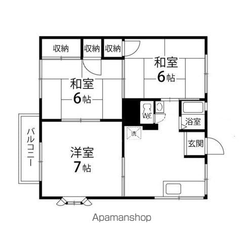 フレグランス南中山Aの間取り写真