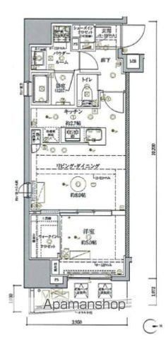 クレイシア秋葉原ラグゼスウィートの間取り写真