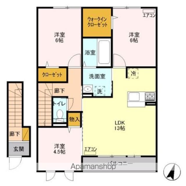 ウィステリアコート[3LDK/71.37m2]の間取図