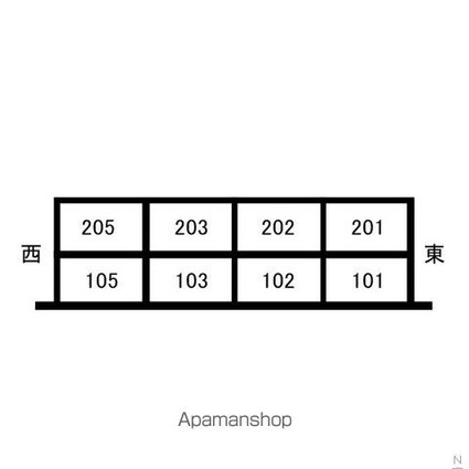 長野県長野市大字稲葉母袋[2LDK/53.4m2]の配置図