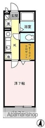 Ｔ・オイコス[1K/22.77m2]の間取図