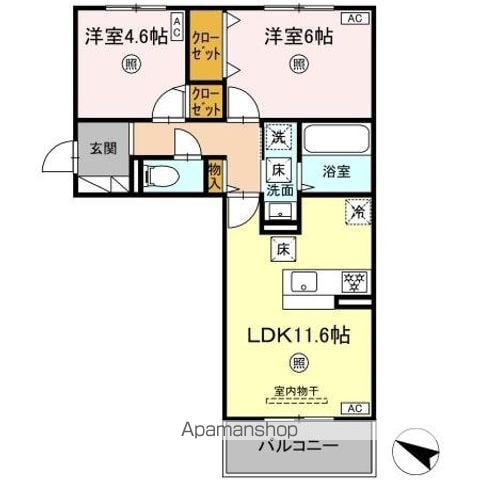 CIEL A棟の間取り写真