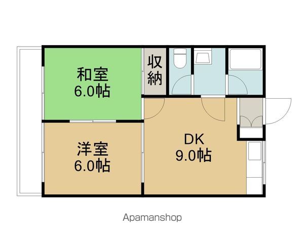 ハイツ千代川の間取り写真