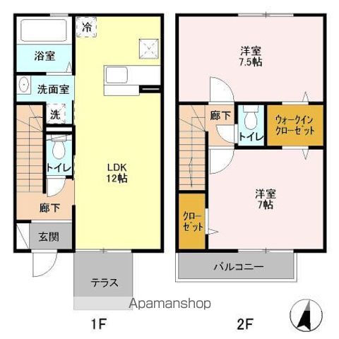 コモド国立の間取り