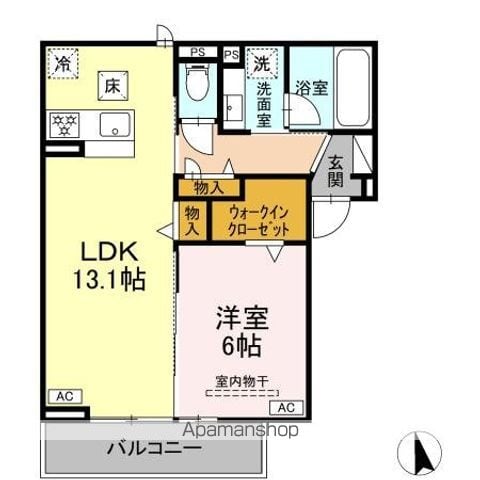 プライムテラス上六名の間取り写真