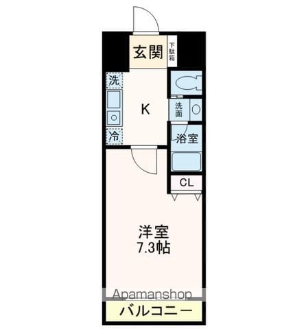フレア堀江の間取り写真