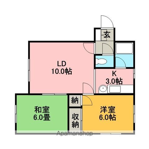 パープルマルコAの間取り写真