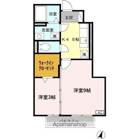 ルミエール花の木 Aの間取り写真