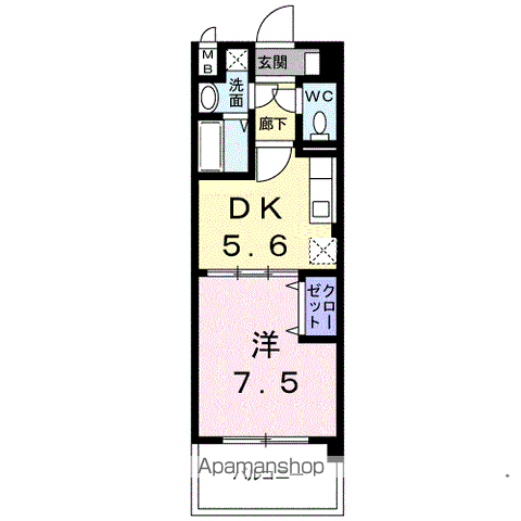 【アンジュメゾンの間取り】