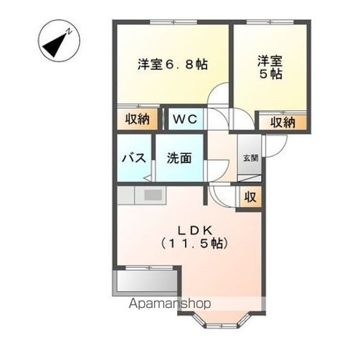 エレガンス新栄の間取り写真
