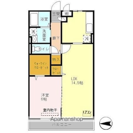 レジデンスＳＫ[1LDK/50.01m2]の間取図