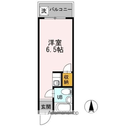 コンフォート西永福[1R/17.5m2]の間取図