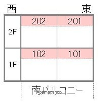 クレヴィア・ドゥ・八坂小町[1LDK/38m2]の配置図