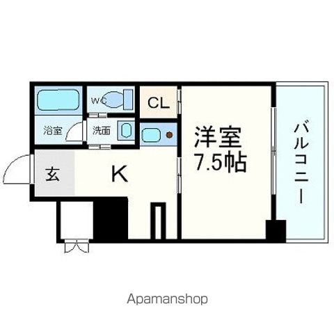 Ｗ．Ｏ．Ｂ　ＨＯＮＭＡＣＨＩーＷＥＳＴ 402 ｜ 大阪府大阪市西区立売堀３丁目7-19（賃貸マンション1K・4階・26.30㎡） その2