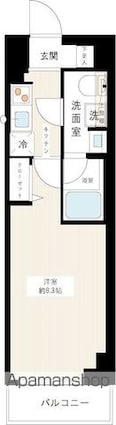 パティーナ東武練馬[1K/25.52m2]の間取図